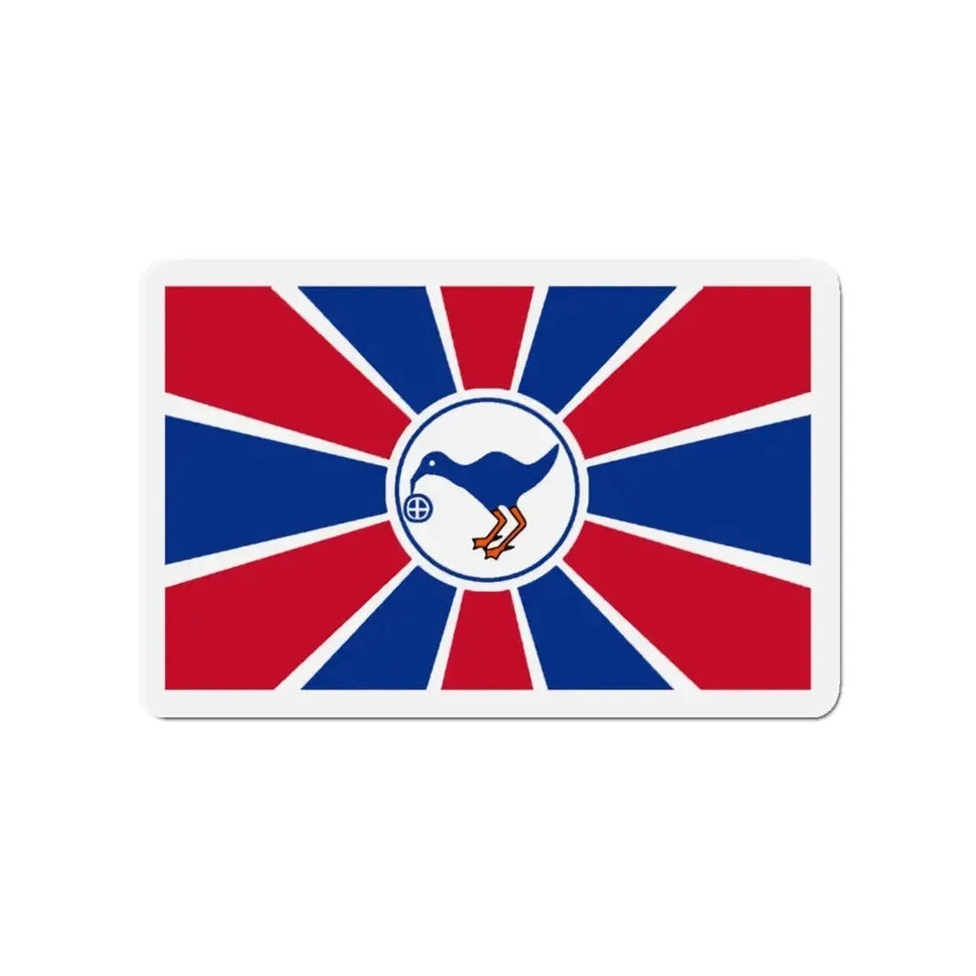 Flag of Melekeok Palau - Refrigerator Magnet 3 Inch - The Sticker Space