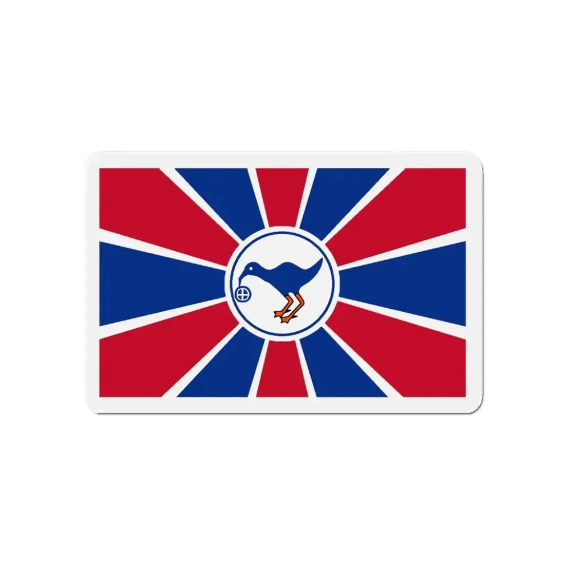 Flag of Melekeok Palau - Refrigerator Magnet 4 Inch - The Sticker Space