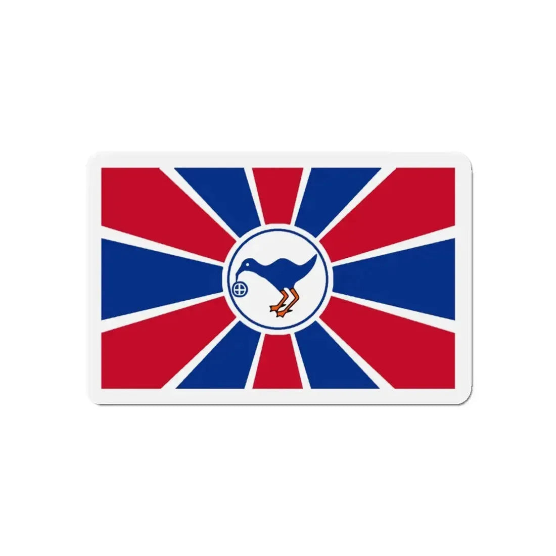 Flag of Melekeok Palau - Refrigerator Magnet 5 Inch - The Sticker Space