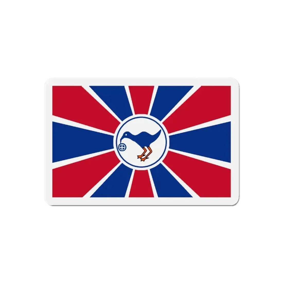 Flag of Melekeok Palau - Refrigerator Magnet 6 Inch - The Sticker Space