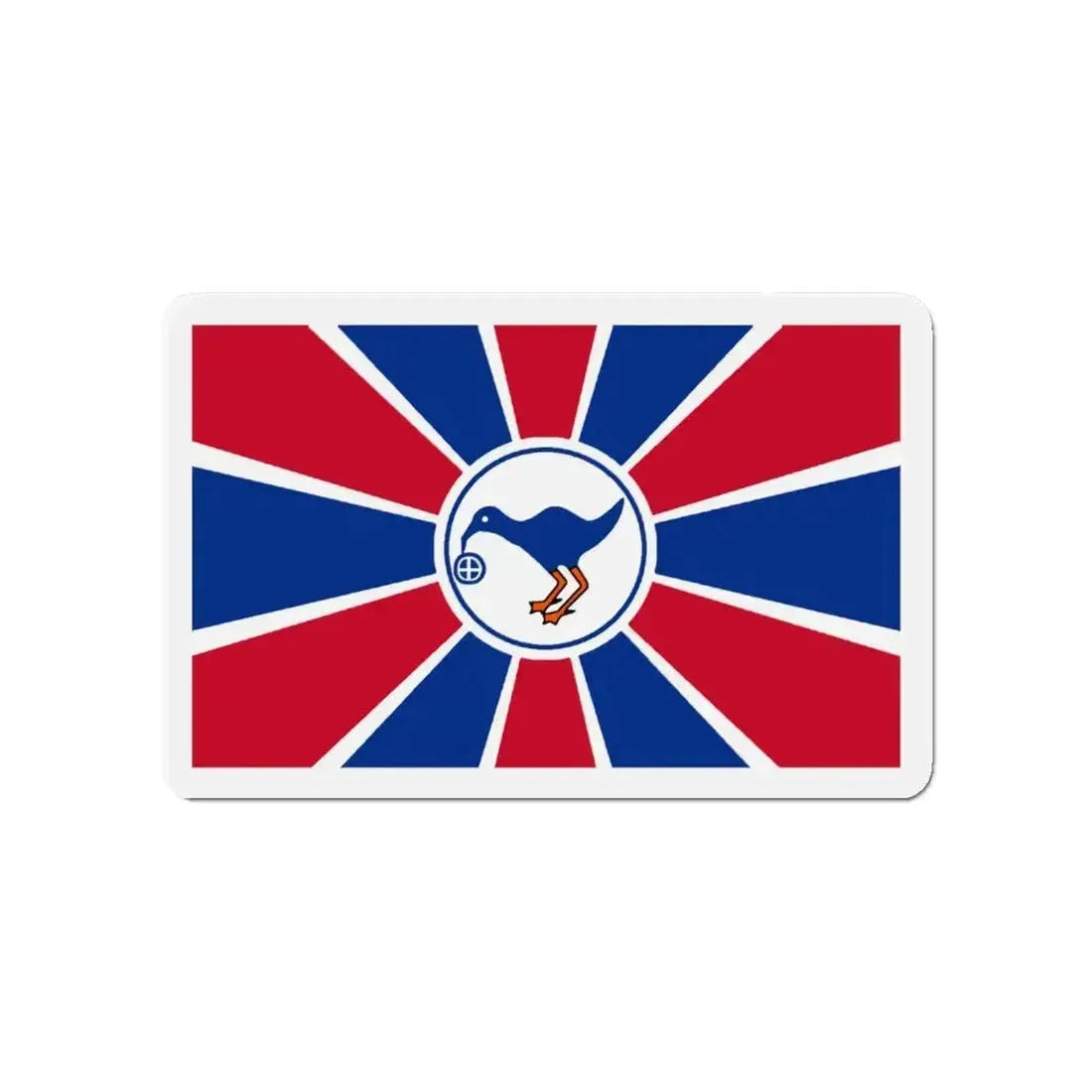 Flag of Melekeok Palau - Refrigerator Magnet - The Sticker Space