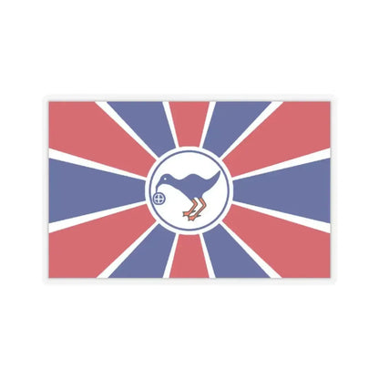 Flag of Melekeok Palau - STICKER Vinyl Kiss-Cut Decal 2 Inch Transparent - The Sticker Space