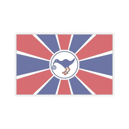 Flag of Melekeok Palau - STICKER Vinyl Kiss-Cut Decal 3 Inch Transparent - The Sticker Space