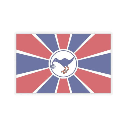 Flag of Melekeok Palau - STICKER Vinyl Kiss-Cut Decal 6 Inch Transparent - The Sticker Space