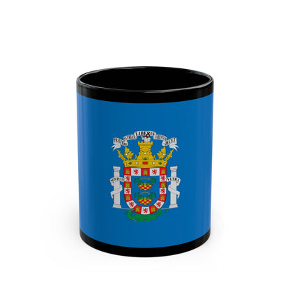 Flag of Melilla Spain - Black Coffee Mug-11oz-The Sticker Space