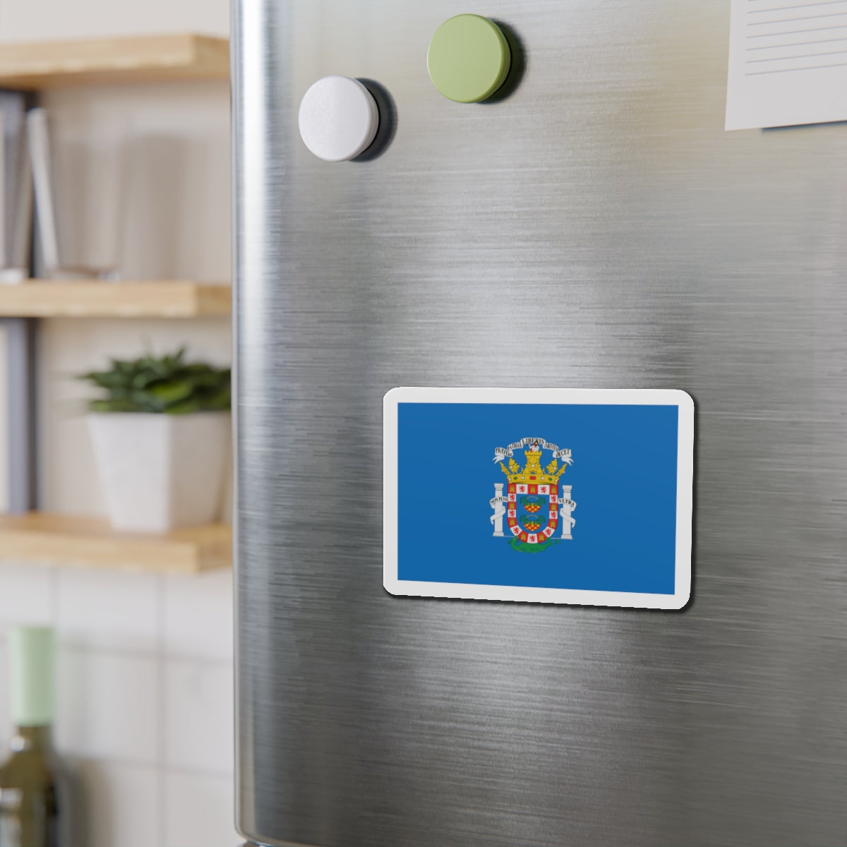 Flag of Melilla Spain - Die-Cut Magnet-The Sticker Space