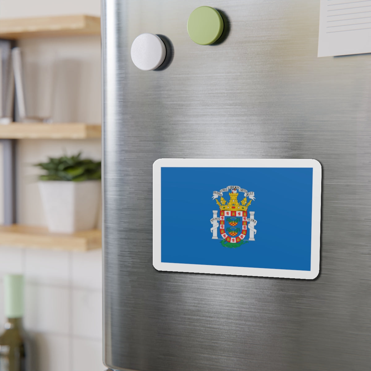 Flag of Melilla Spain - Die-Cut Magnet-The Sticker Space