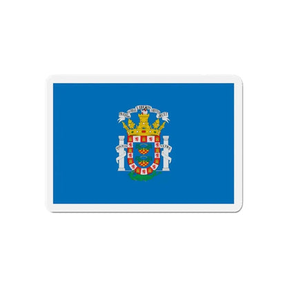 Flag of Melilla Spain - Refrigerator Magnet 6 Inch - The Sticker Space