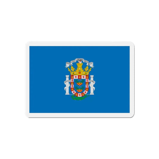 Flag of Melilla Spain - Refrigerator Magnet 6 Inch - The Sticker Space