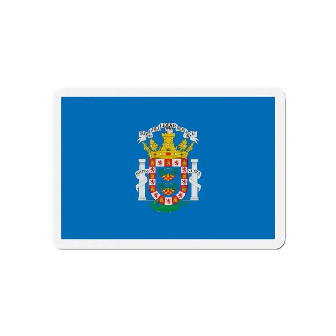 Flag of Melilla Spain - Refrigerator Magnet - The Sticker Space