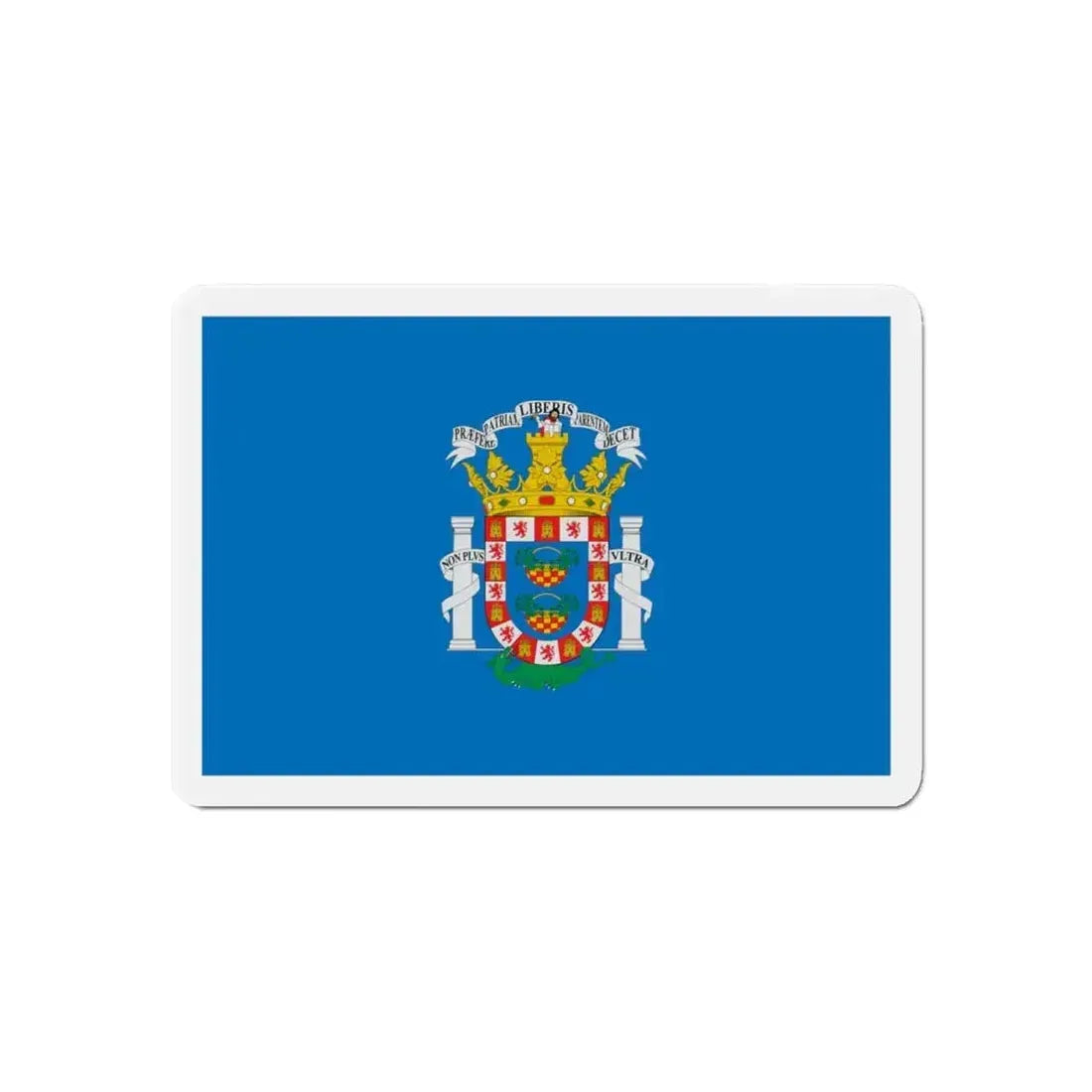 Flag of Melilla Spain - Refrigerator Magnet - The Sticker Space