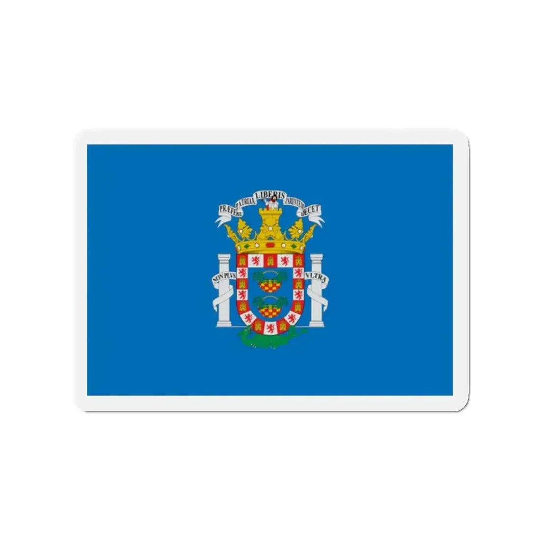 Flag of Melilla Spain - Refrigerator Magnet - The Sticker Space