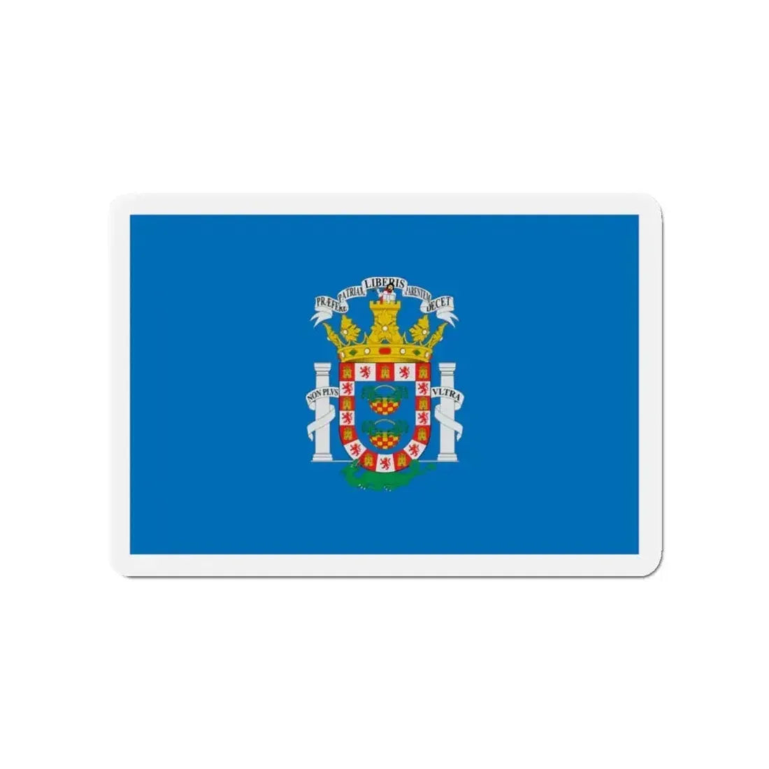Flag of Melilla Spain - Refrigerator Magnet - The Sticker Space