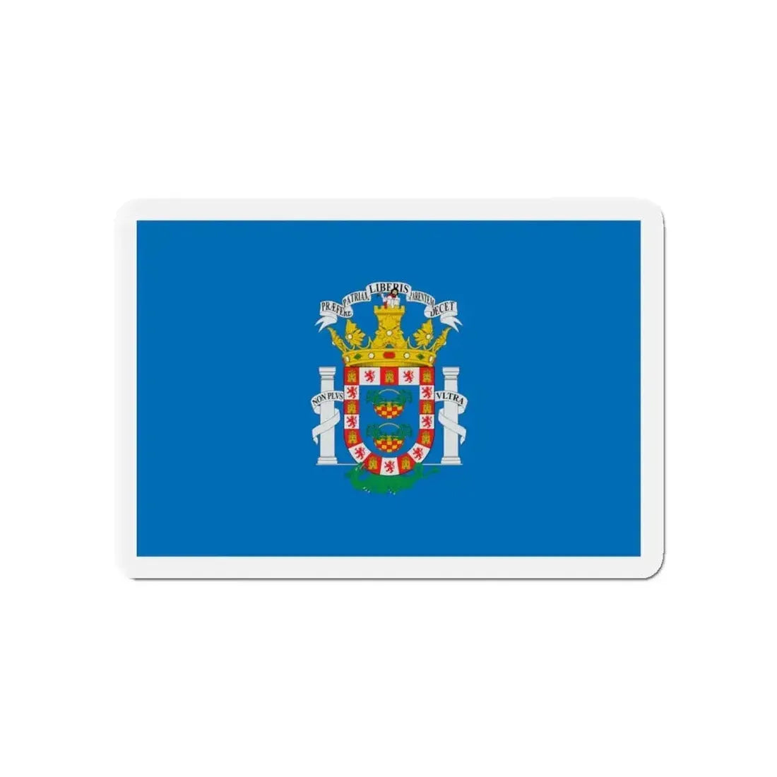Flag of Melilla Spain - Refrigerator Magnet - The Sticker Space