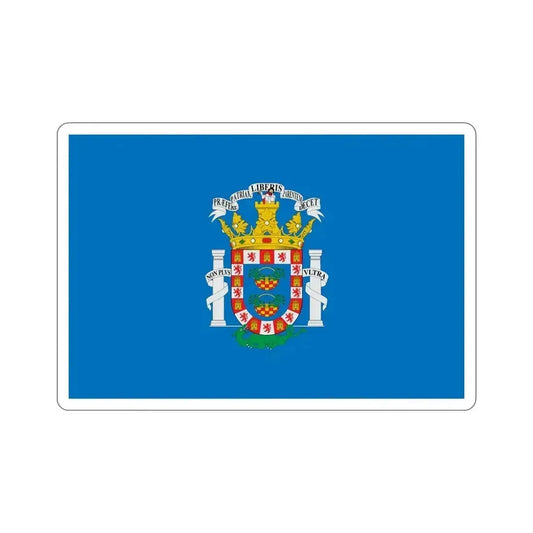 Flag of Melilla Spain STICKER Vinyl Die-Cut Decal 5 Inch - The Sticker Space