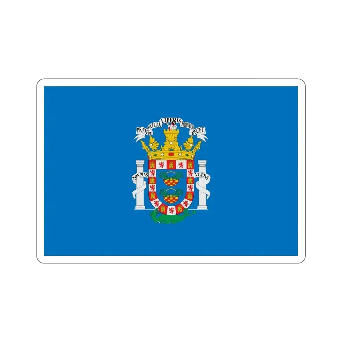 Flag of Melilla Spain STICKER Vinyl Die-Cut Decal - The Sticker Space