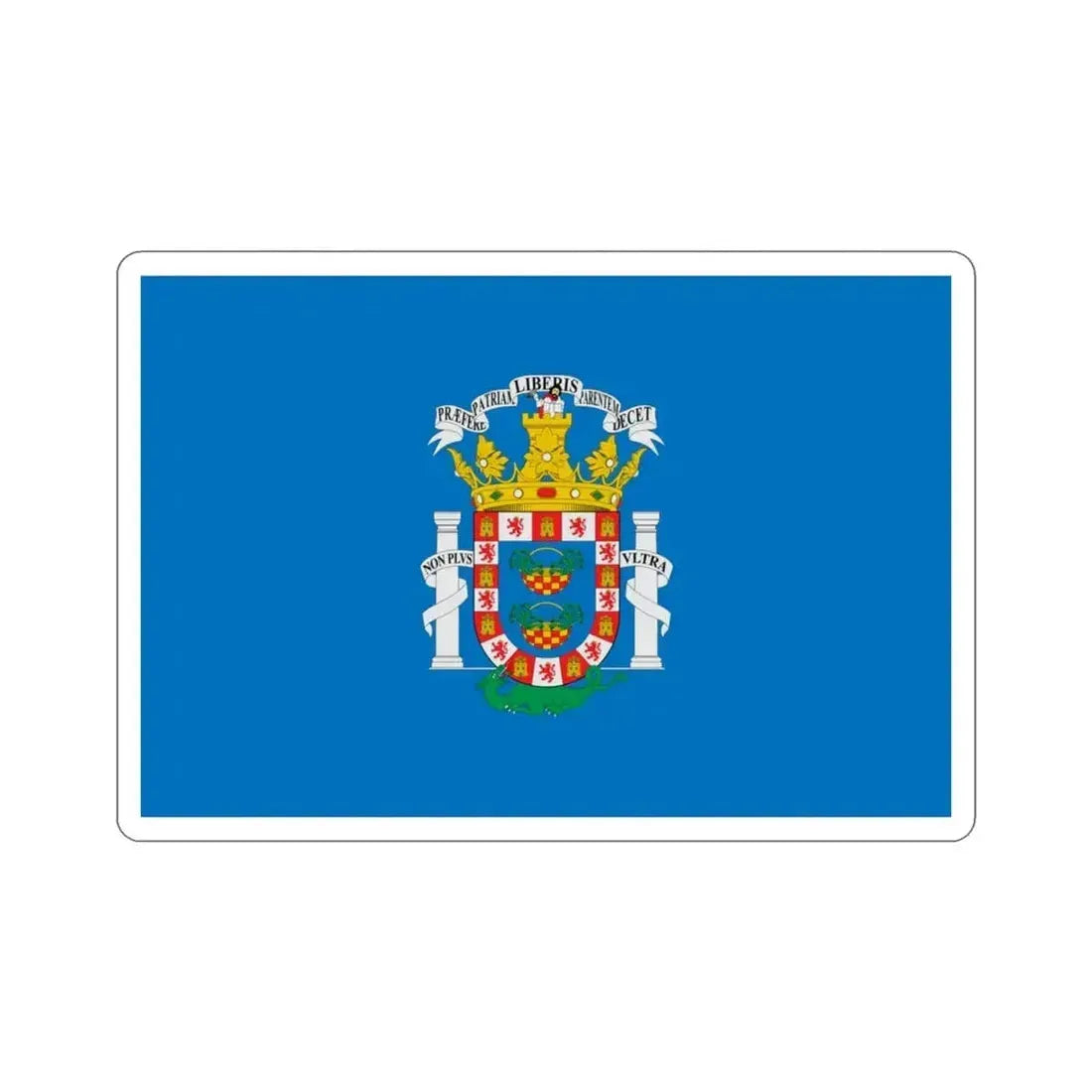 Flag of Melilla Spain STICKER Vinyl Die-Cut Decal - The Sticker Space