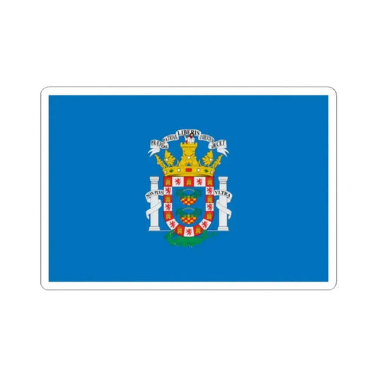 Flag of Melilla Spain - STICKER Vinyl Kiss-Cut Decal 2 Inch White - The Sticker Space