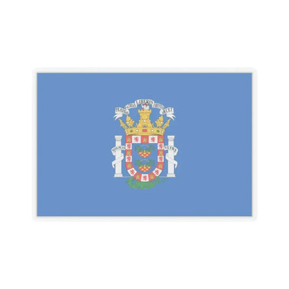 Flag of Melilla Spain - STICKER Vinyl Kiss-Cut Decal 3 Inch Transparent - The Sticker Space