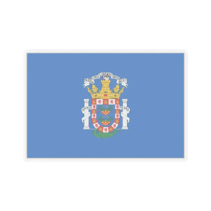 Flag of Melilla Spain - STICKER Vinyl Kiss-Cut Decal 4 Inch Transparent - The Sticker Space