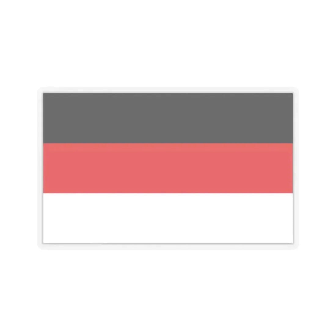 Flag of Memmingen Germany - STICKER Vinyl Kiss-Cut Decal 2 Inch Transparent - The Sticker Space