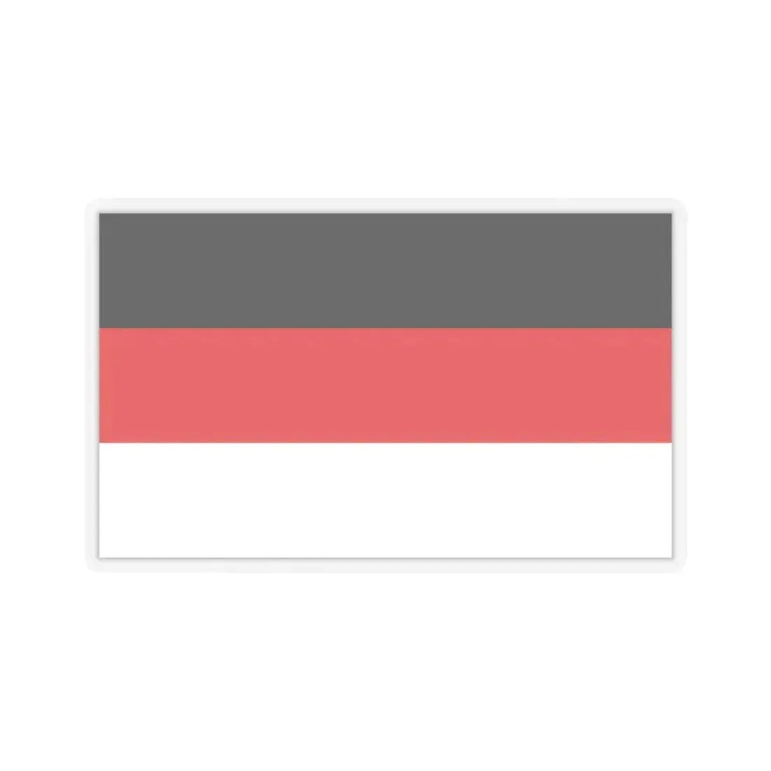 Flag of Memmingen Germany - STICKER Vinyl Kiss-Cut Decal 3 Inch Transparent - The Sticker Space