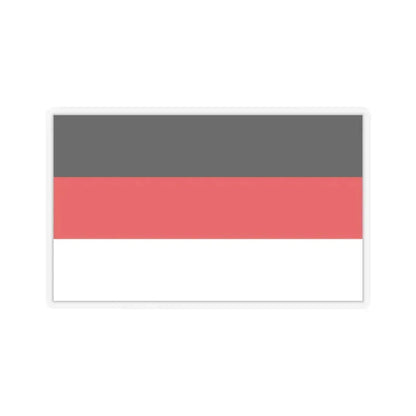 Flag of Memmingen Germany - STICKER Vinyl Kiss-Cut Decal 3 Inch Transparent - The Sticker Space