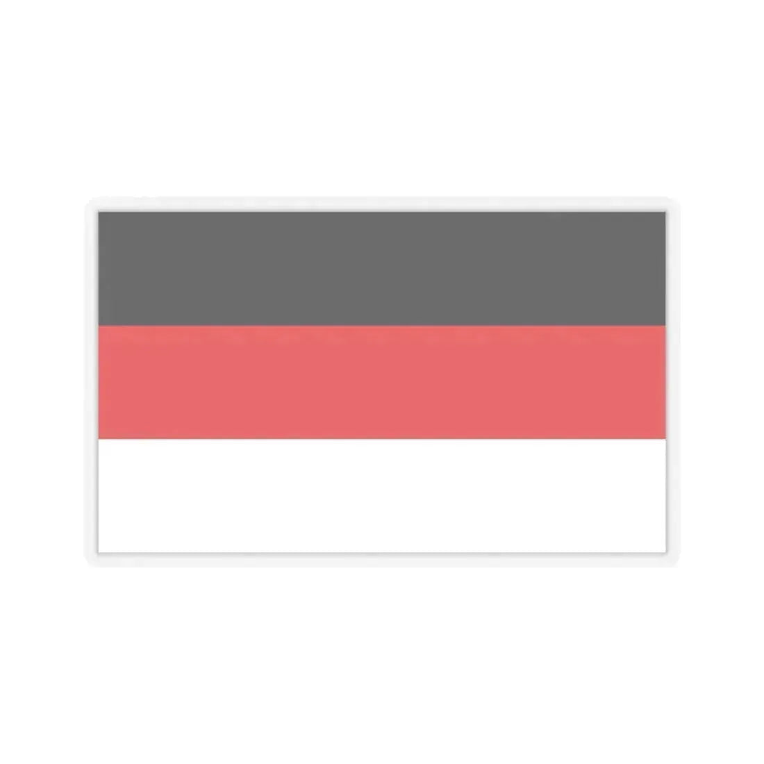 Flag of Memmingen Germany - STICKER Vinyl Kiss-Cut Decal 4 Inch Transparent - The Sticker Space