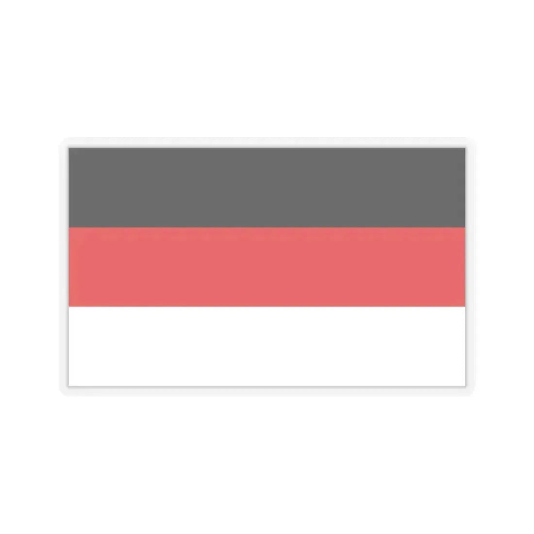 Flag of Memmingen Germany - STICKER Vinyl Kiss-Cut Decal 6 Inch Transparent - The Sticker Space