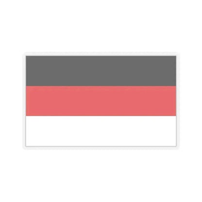 Flag of Memmingen Germany - STICKER Vinyl Kiss-Cut Decal 6 Inch Transparent - The Sticker Space