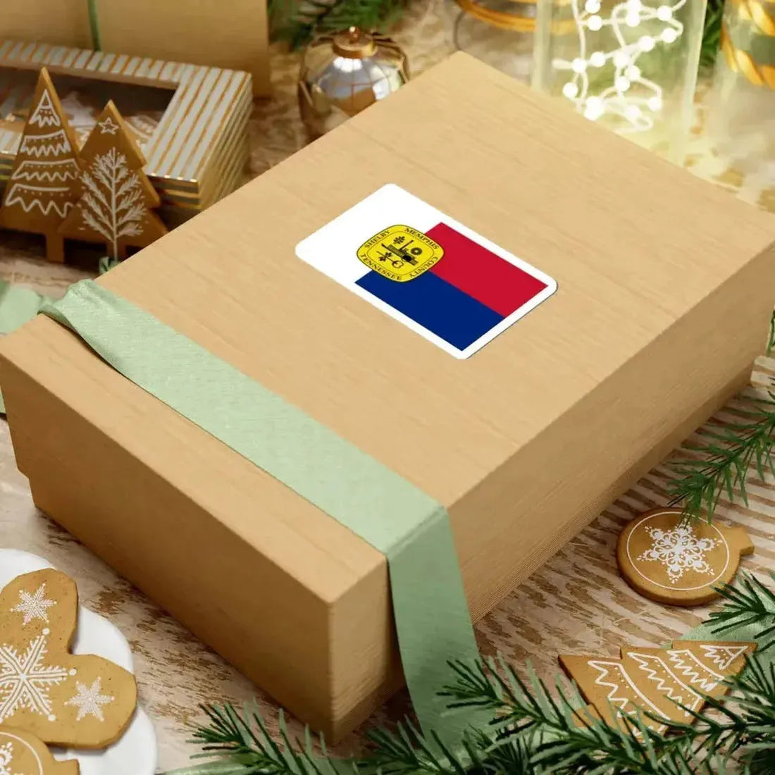 Flag of Memphis pre-1969 variant (United States) STICKER Vinyl Kiss-Cut Decal - The Sticker Space