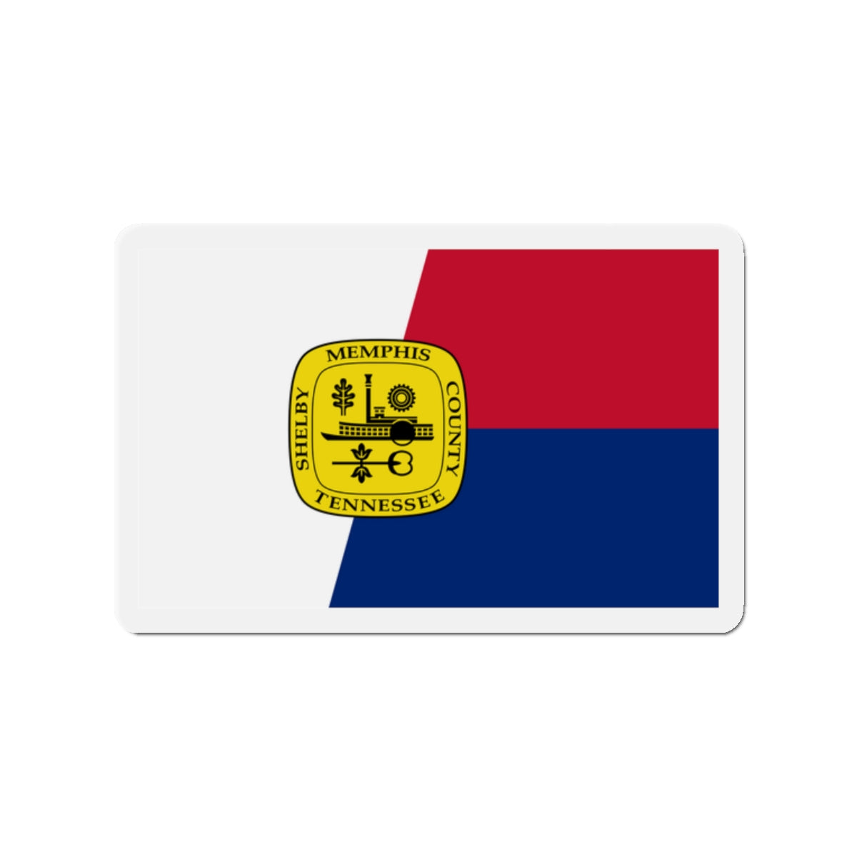 Flag of Memphis Tennessee - Die-Cut Magnet-2" x 2"-The Sticker Space