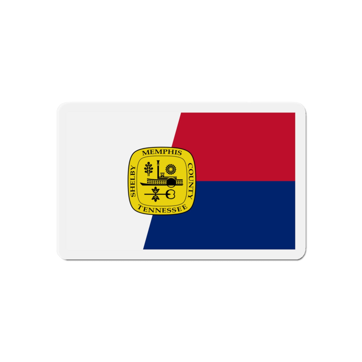 Flag of Memphis Tennessee - Die-Cut Magnet-6 × 6"-The Sticker Space