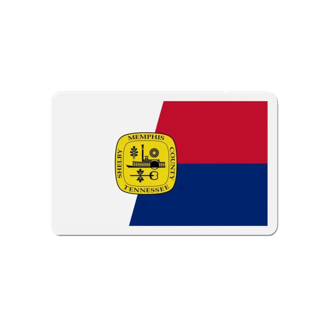 Flag of Memphis Tennessee - Refrigerator Magnet 5 Inch - The Sticker Space