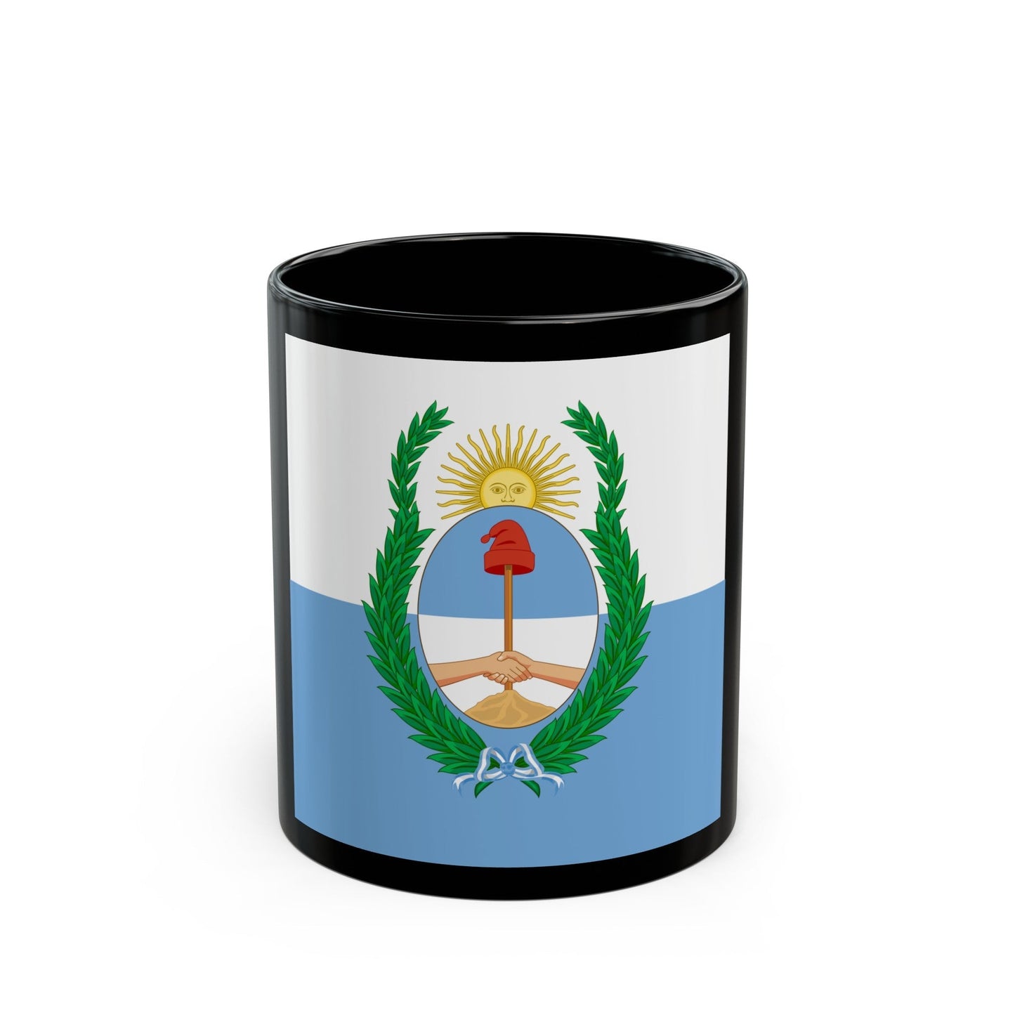 Flag of Mendoza Province Argentina - Black Coffee Mug-11oz-The Sticker Space