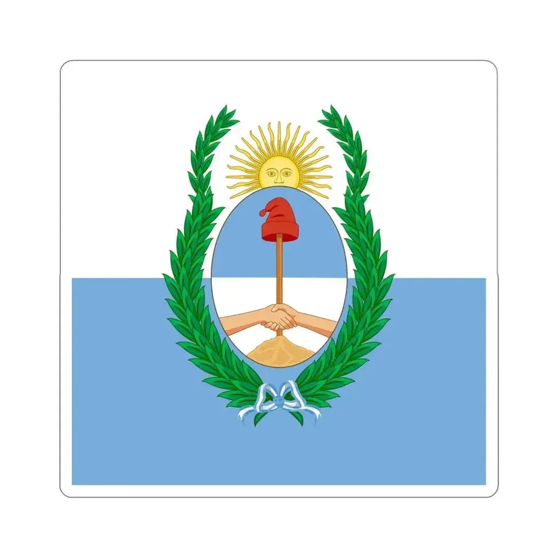 Flag of Mendoza Province Argentina STICKER Vinyl Die-Cut Decal 4 Inch - The Sticker Space