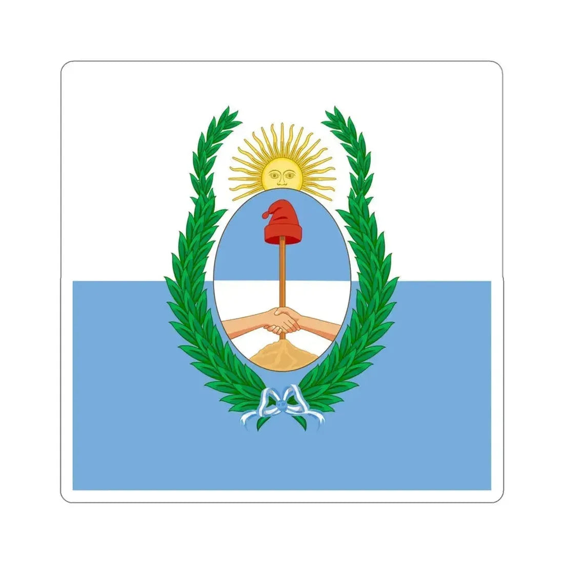 Flag of Mendoza Province Argentina STICKER Vinyl Die-Cut Decal 4 Inch - The Sticker Space