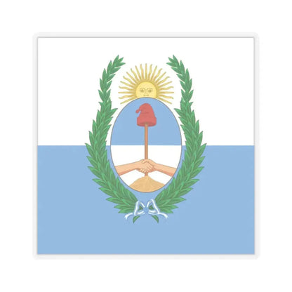 Flag of Mendoza Province Argentina - STICKER Vinyl Kiss-Cut Decal 2 Inch Transparent - The Sticker Space