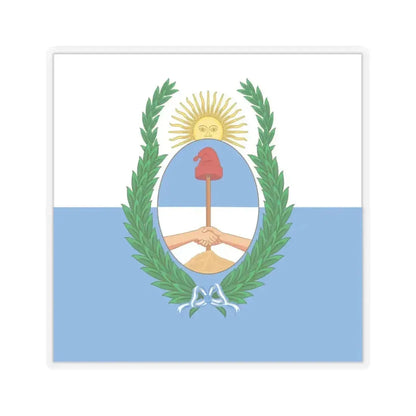 Flag of Mendoza Province Argentina - STICKER Vinyl Kiss-Cut Decal 3 Inch Transparent - The Sticker Space