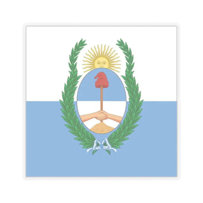 Flag of Mendoza Province Argentina - STICKER Vinyl Kiss-Cut Decal 4 Inch Transparent - The Sticker Space