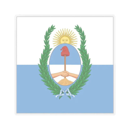 Flag of Mendoza Province Argentina - STICKER Vinyl Kiss-Cut Decal 6 Inch Transparent - The Sticker Space