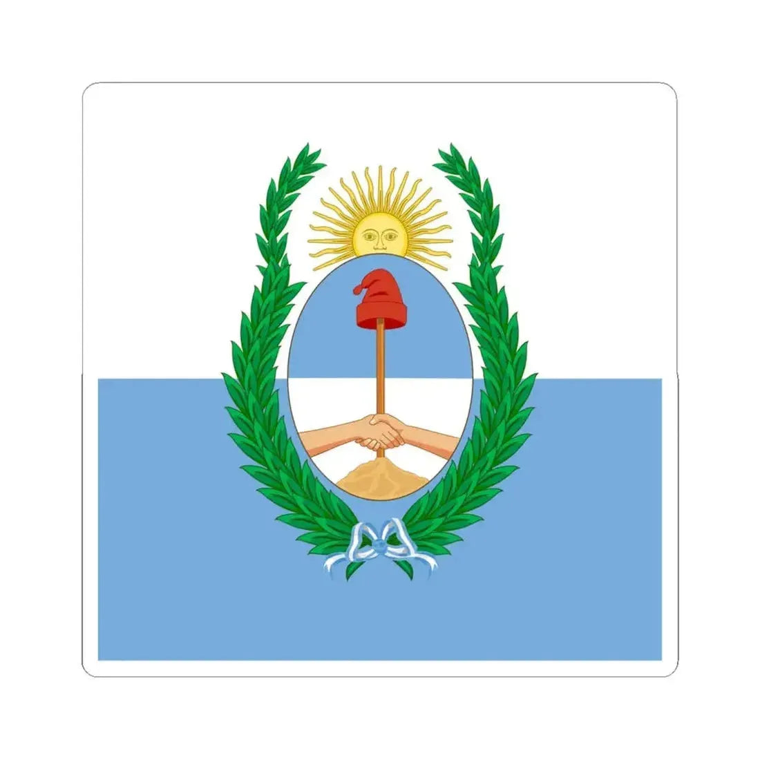 Flag of Mendoza Province Argentina - STICKER Vinyl Kiss-Cut Decal 6 Inch White - The Sticker Space