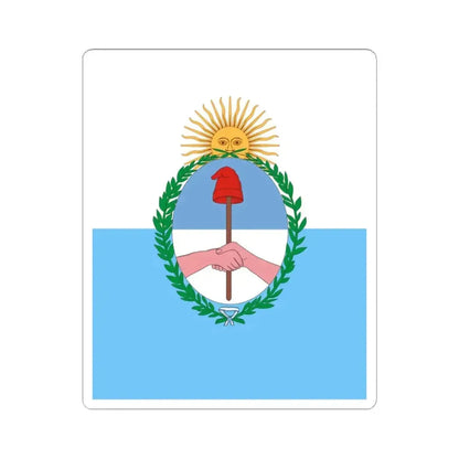 Flag of Mendoza Province Provinces of Argentina (Argentina) STICKER Vinyl Kiss-Cut Decal 4 Inch White - The Sticker Space