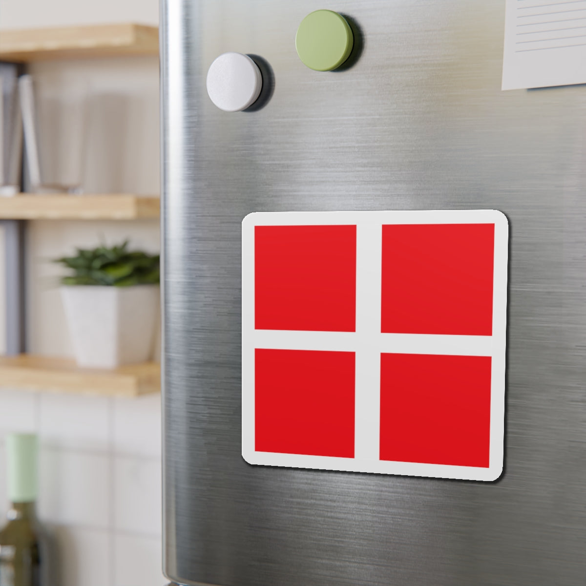 Flag of Mendrisio Switzerland - Die-Cut Magnet-The Sticker Space