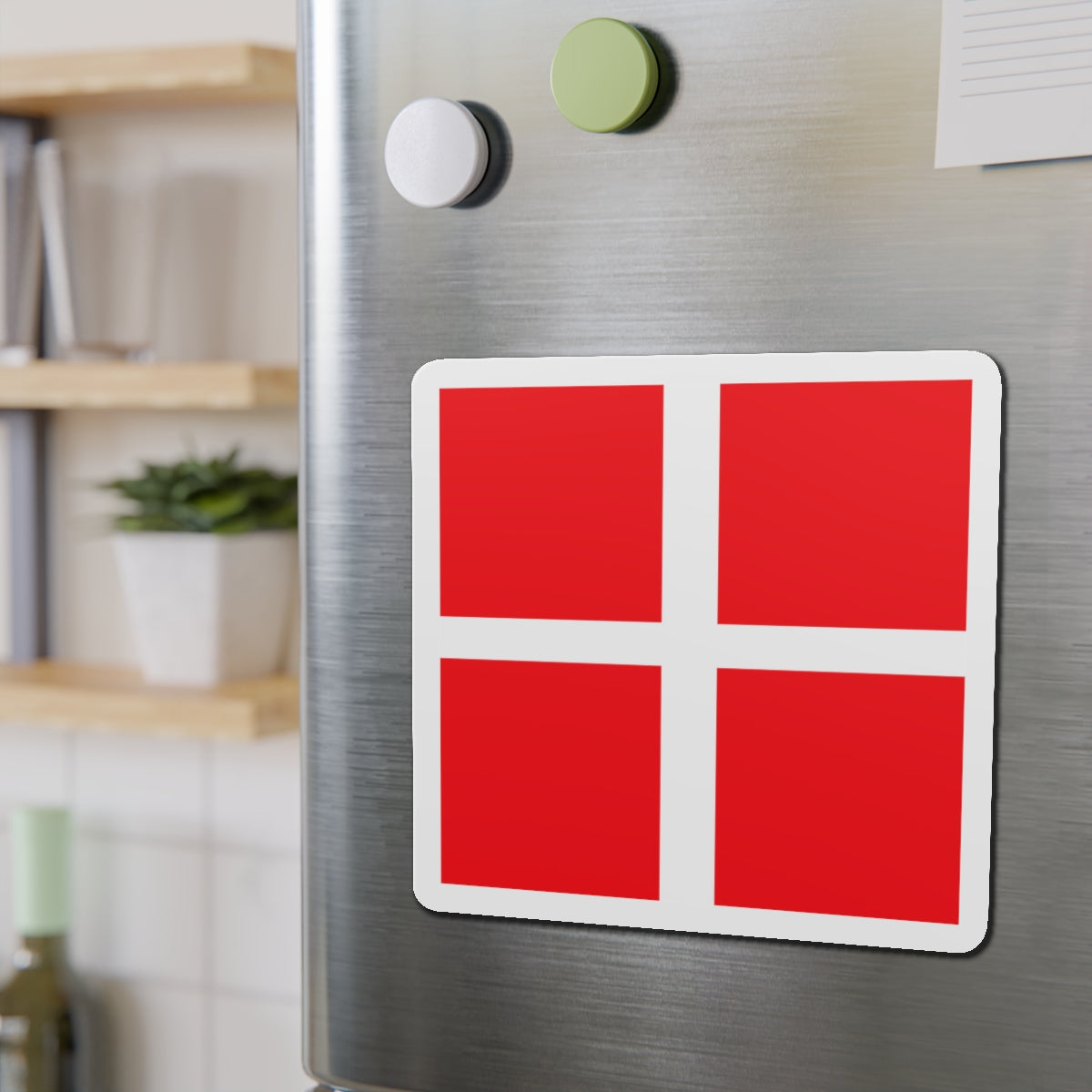 Flag of Mendrisio Switzerland - Die-Cut Magnet-The Sticker Space