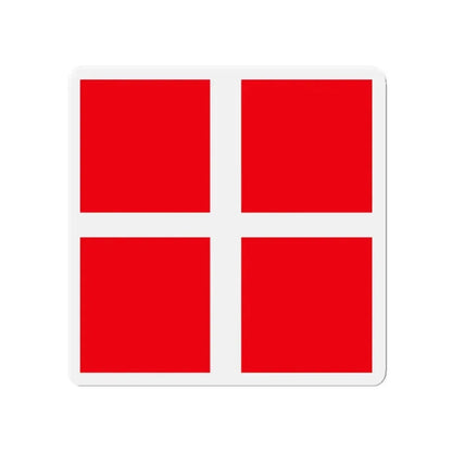 Flag of Mendrisio Switzerland - Refrigerator Magnet 4 Inch - The Sticker Space