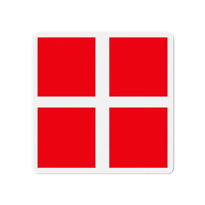 Flag of Mendrisio Switzerland - Refrigerator Magnet 5 Inch - The Sticker Space