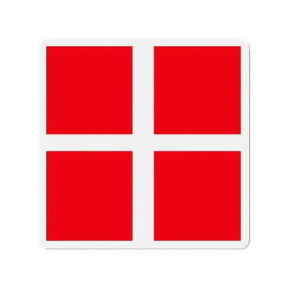 Flag of Mendrisio Switzerland - Refrigerator Magnet - The Sticker Space