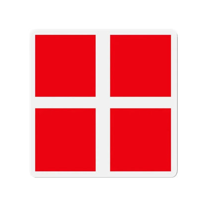 Flag of Mendrisio Switzerland - Refrigerator Magnet - The Sticker Space