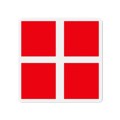 Flag of Mendrisio Switzerland - Refrigerator Magnet - The Sticker Space